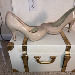 Comfortable Tan high heels